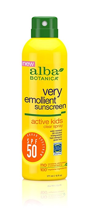 Alba Botanica Sunsreen, Clear Spray, Active Kids, 6fl oz