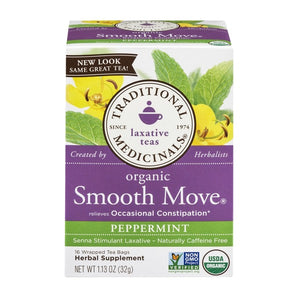 Traditional Medicinals, Organic Smooth Move Peppermint Tea, 16 bags