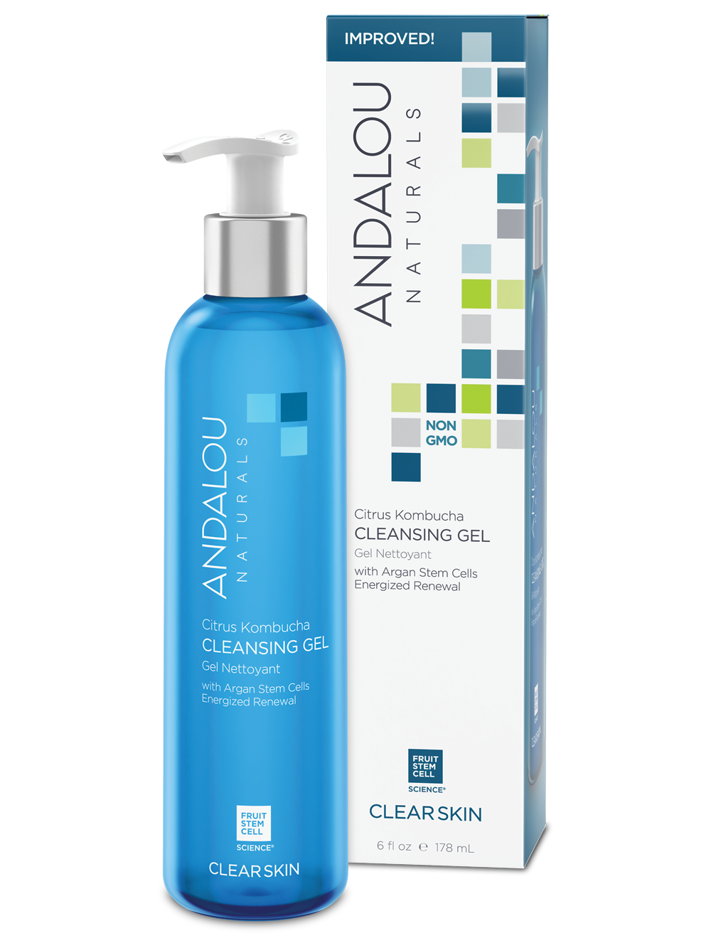 Andalou Naturals, Clarify Citrus Kombucha Cleansing Gel, 6 oz