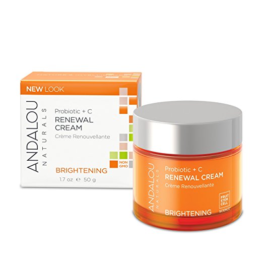 Andalou Naturals, Brightening Probiotic + C Renewal Cream, 1.7 oz