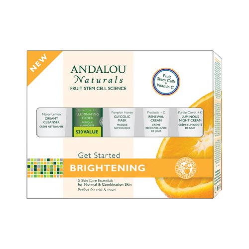Andalou Naturals, Brightening Kit, 5pc