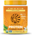Sun Warrior,  Protein Powder Raw, Plant-based, Classic Plus, Vanilla, 375G