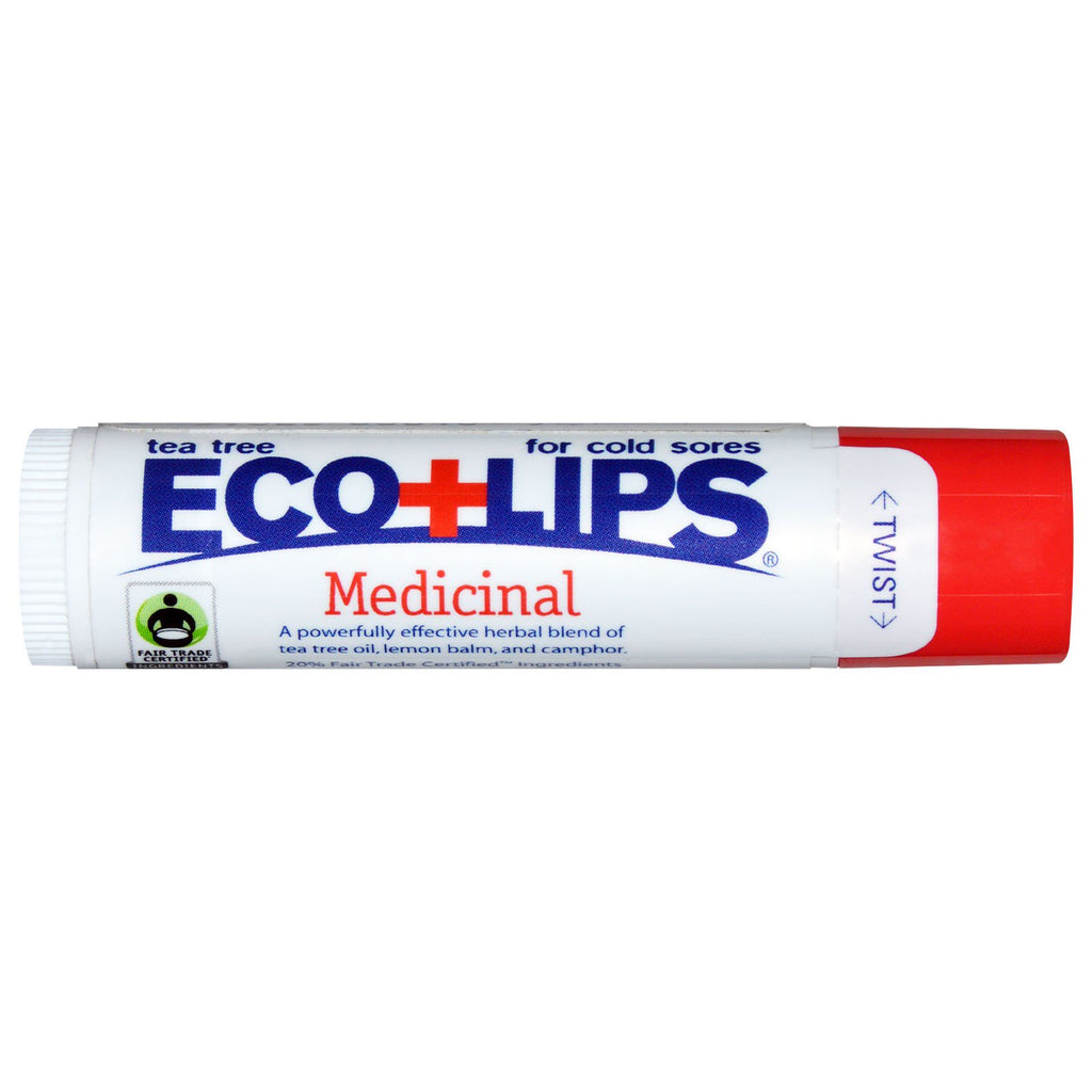 Ecolips Inc, Lip Balm, Medicinal, .15 oz