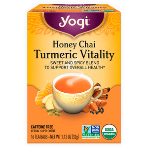 Yogi Tea, Honey Chai Turmeric Vitality, 16 Tea Bags