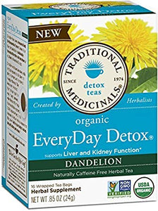 Traditional Medicinals, Everyday Detox Dandelion, 16 bags