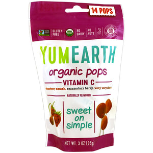 YumEarth, Vitamin C Organic Lollipops, 3 oz
