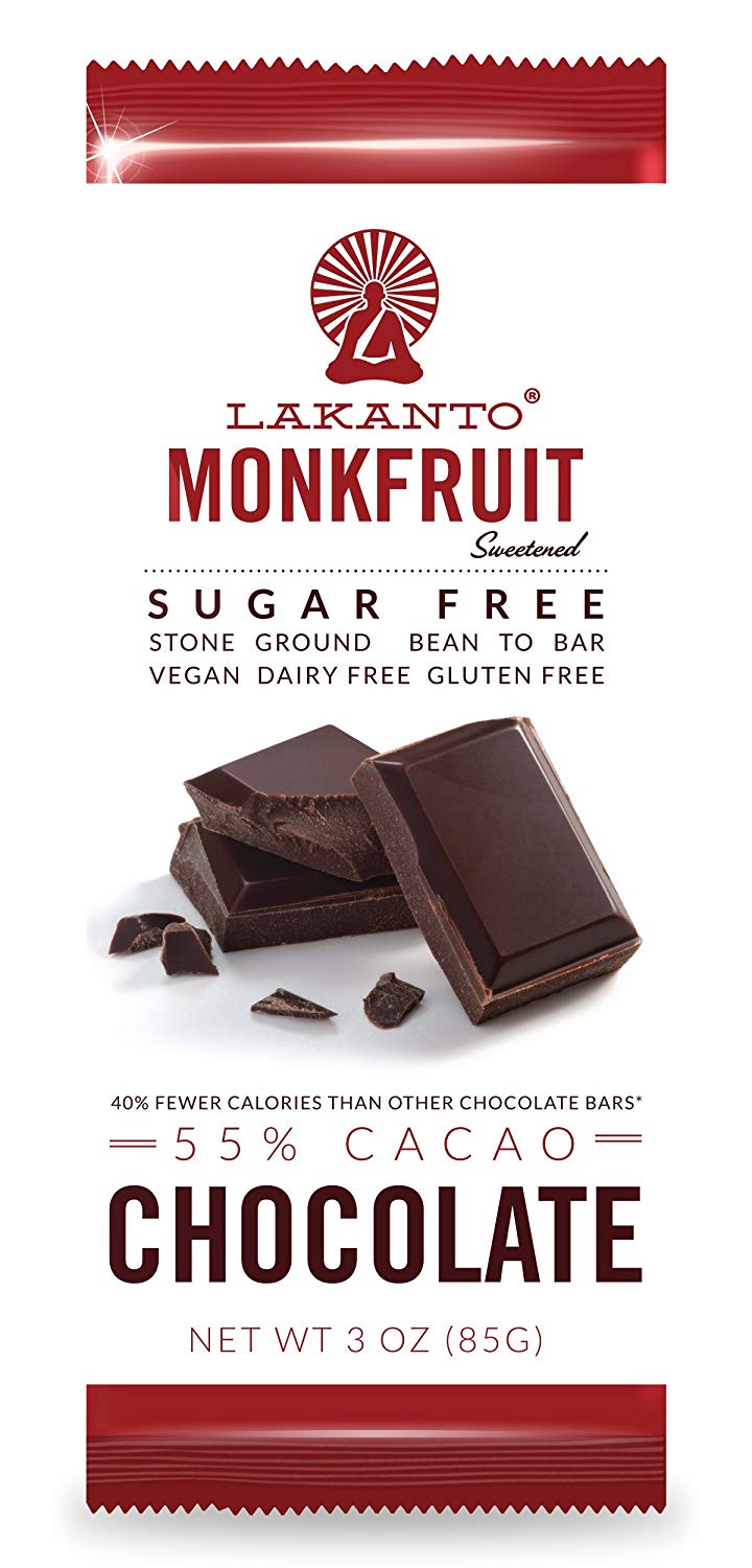Lakanto, Monkfruit Sweetened, Sugar Free, 55% Cacao, Chocolate, 3Oz