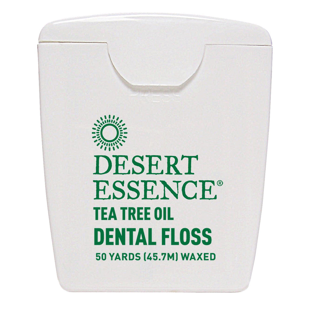 Desert Essence, Tea Tree Oil Dental Floss, Waxed 50yds