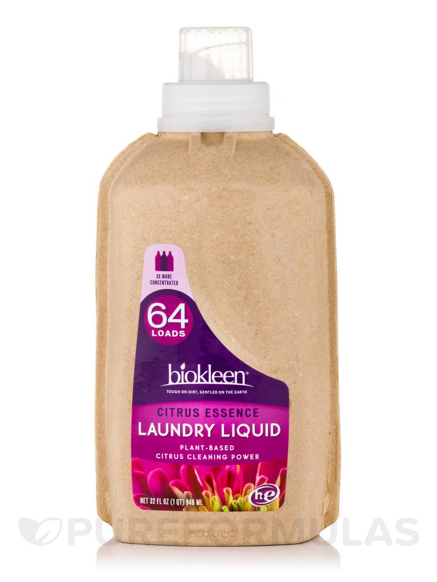Biokleen Laundry Products, Citrus Essence, Laundry Liquid, ECOBOTTLE, 32 fl oz