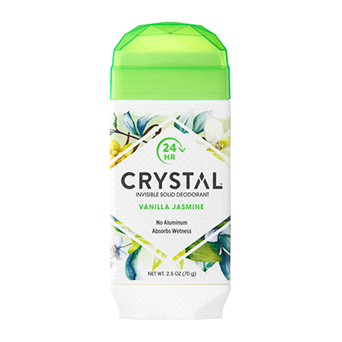 Crystal Deodorant, Solid Stick Vanilla Jasmine 2.5oz