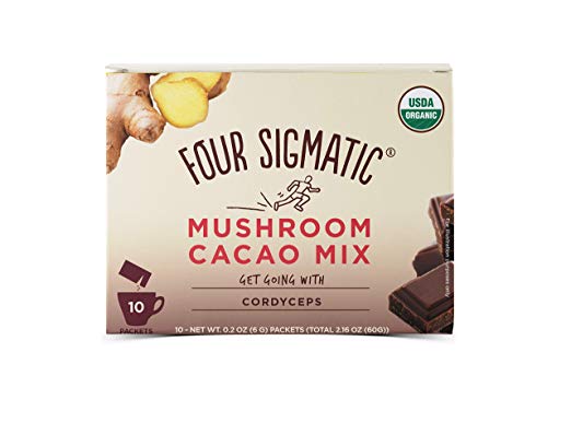 Four Sigmatic, Mushroom Hot Cacao with Cordyceps, 10 pk box