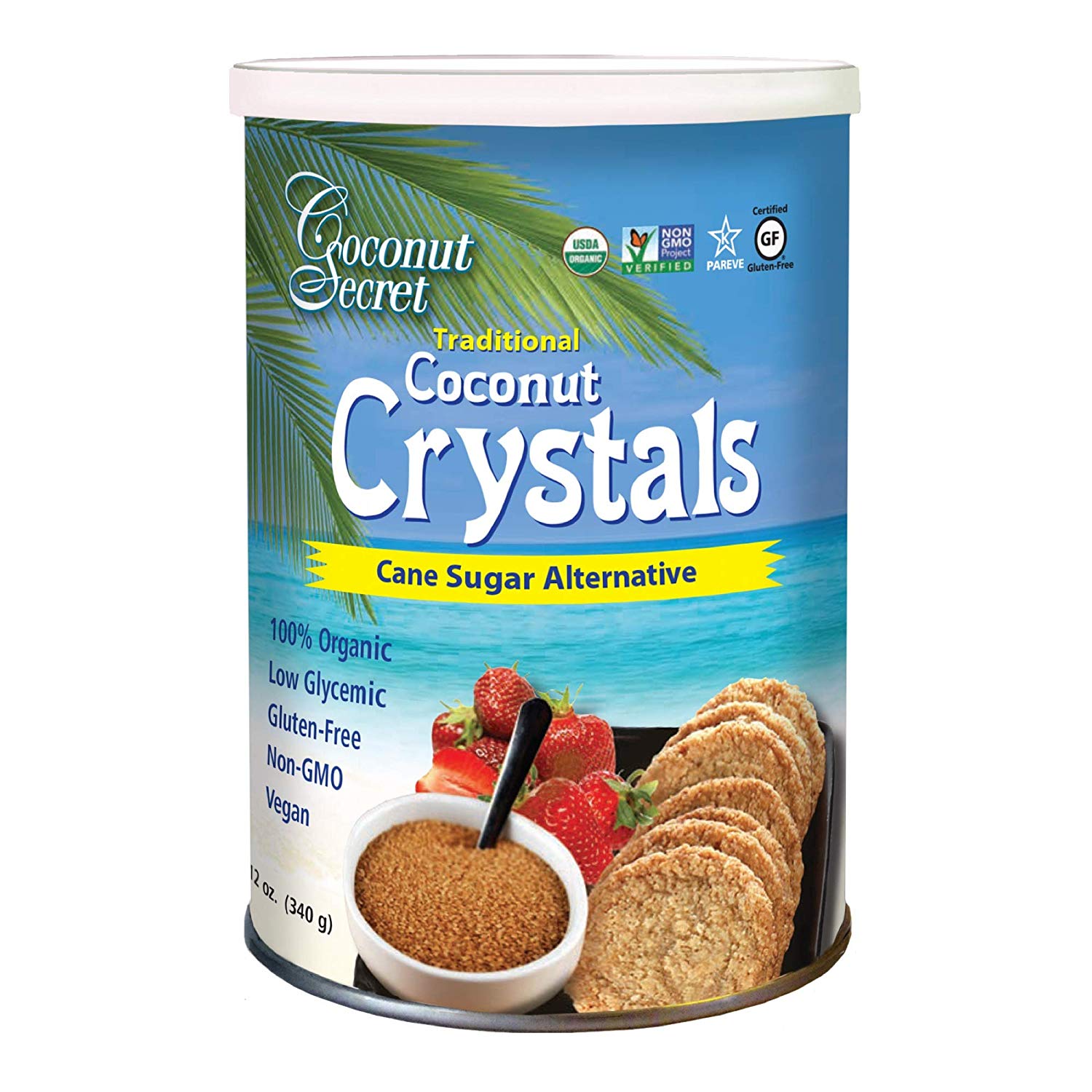 Coconut Secret, Coconut Crystals, 12 oz