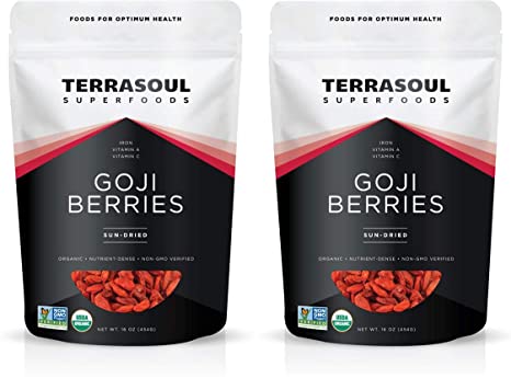 Terrasoul, Organic Sun-Dried Goji Berries, 5 oz