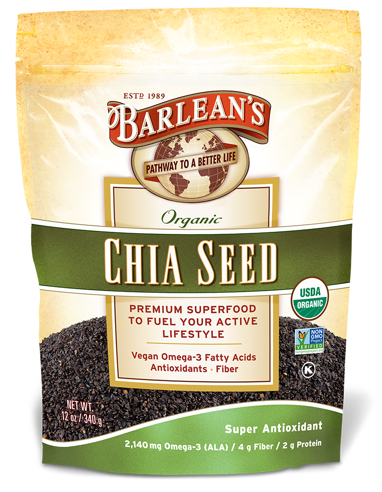 Barleans, Organic Chia Seeds, 12 oz