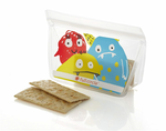 Full Circle, Monster Reusable Ziptuck Kids Snack Bag 7" x 4.6"