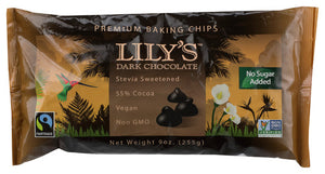 Lily's, Premium Dark Chocolate Baking Chips, 9oz