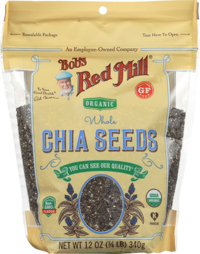 Bob's Red Mill, Organic Whole Chia Seeds, 12 oz