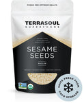 Terrasoul, Organic Raw + Hulled Sesame Seeds, 32 oz