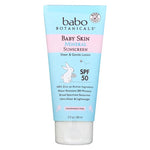 Babo Botanicals, Fragrance Free Baby Mineral Sunscreen Lotion SPF 50, 3 oz