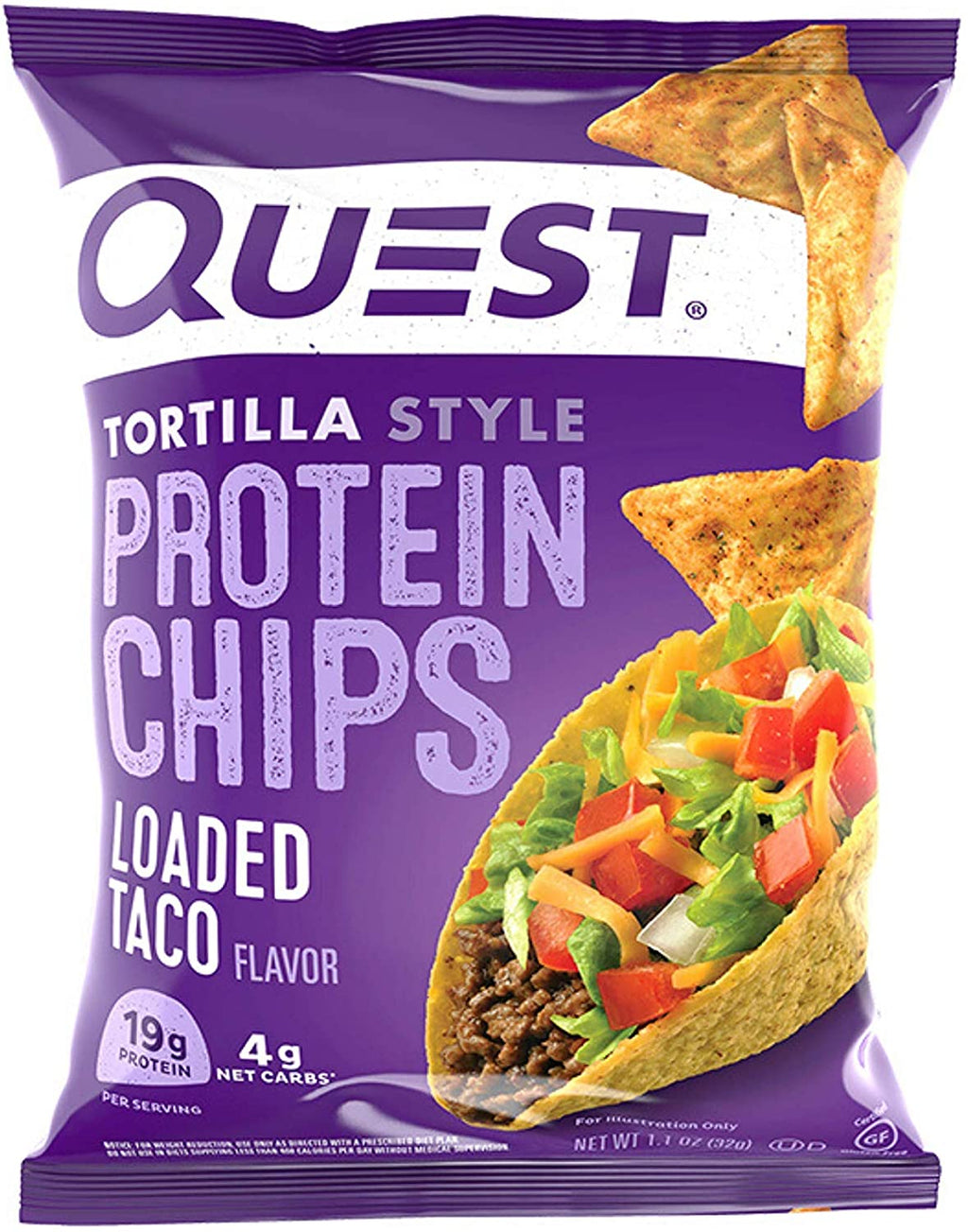 Quest Protein Chips, Tortilla Style, Loaded Taco