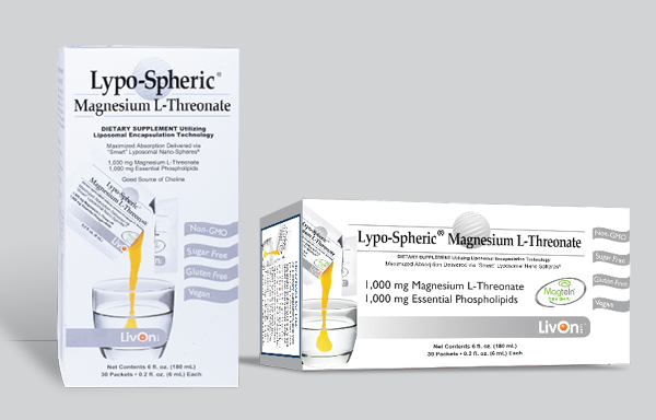 Livon Labs, Lypo-Spheric Magnesium L-Threonate, 30 packets