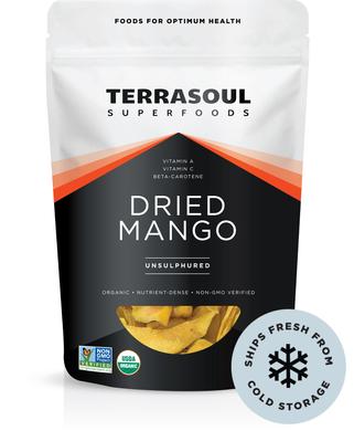 Terrasoul, Organic Dried Mango Slices, 4 oz