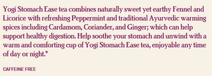 Yogi Tea, Stomach Ease, Caffeine Free, 16 Tea Bags, 1.02 oz