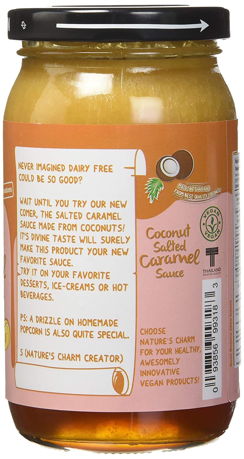 Nature's Charm, Coconut Salted Caramel Sauce, 400g