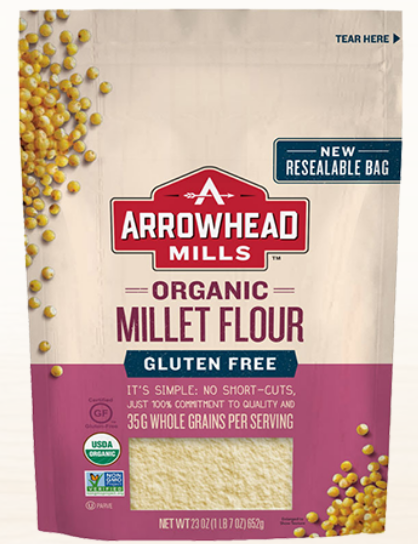 Arrowhead Mills, Organic Millet Flour, 23 oz
