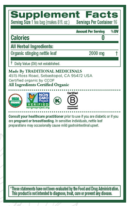 Traditional Medicinals, Organic Nettle Tea Leaf, 1.13 oz