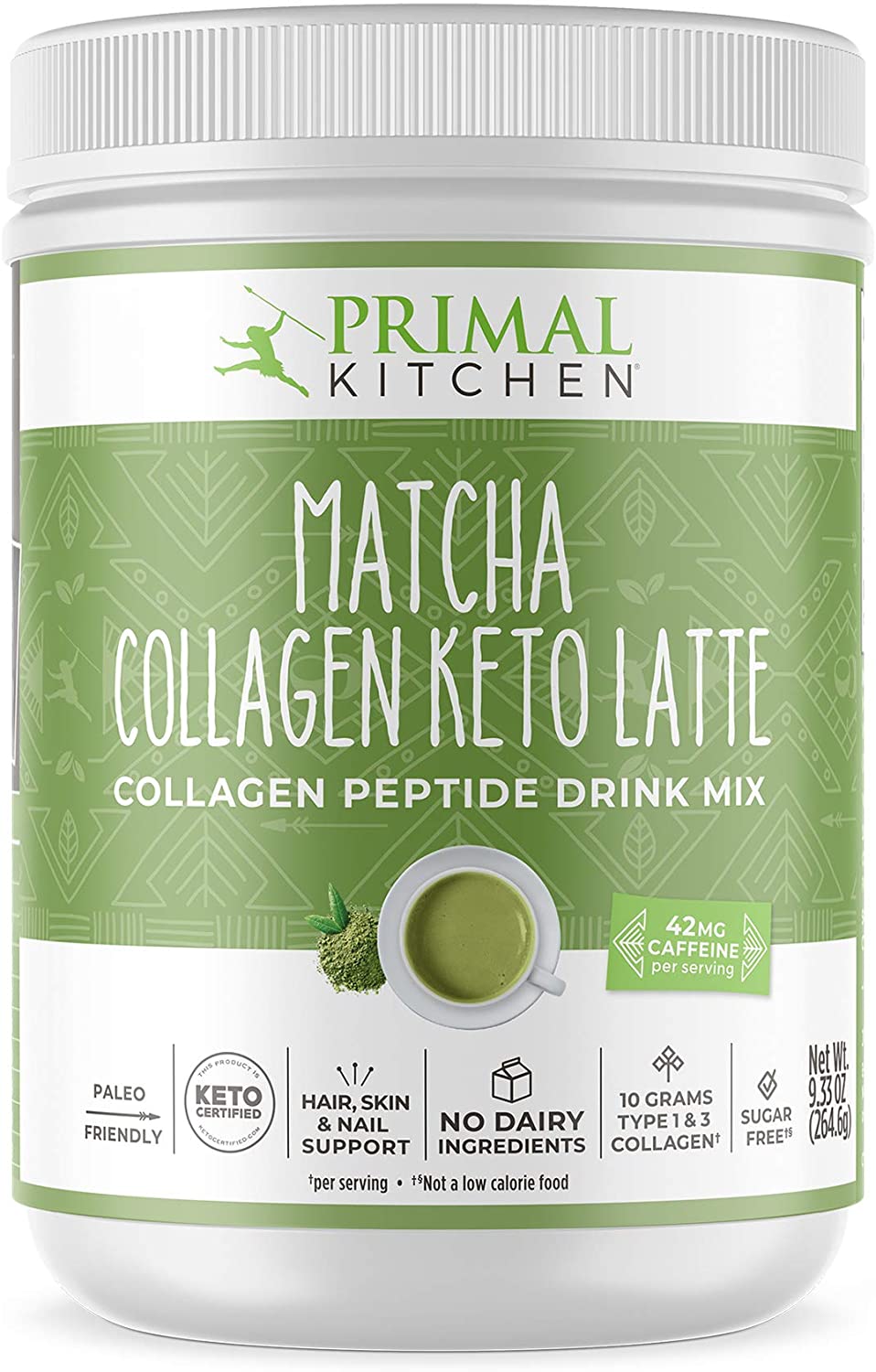 Primal Kitchen, Collagen Matcha Latte, 9.33 oz