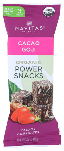 Navitas Organics, Cacao Goji Power Snack, 1.05 OZ