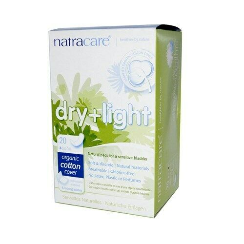 Natracare, Dry & Light Pads, 20 ct