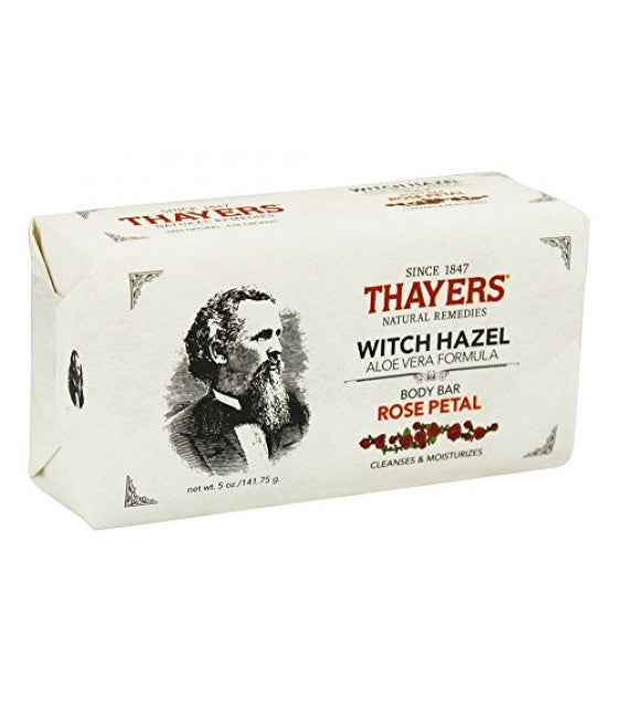 Thayers, Witch Hazel Body Bar, Rose Petal, 5 oz