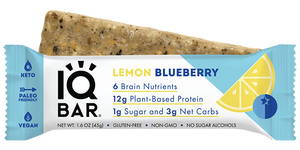 IQBAR, Vegan, Keto Lemon Blueberry, 1.6 oz