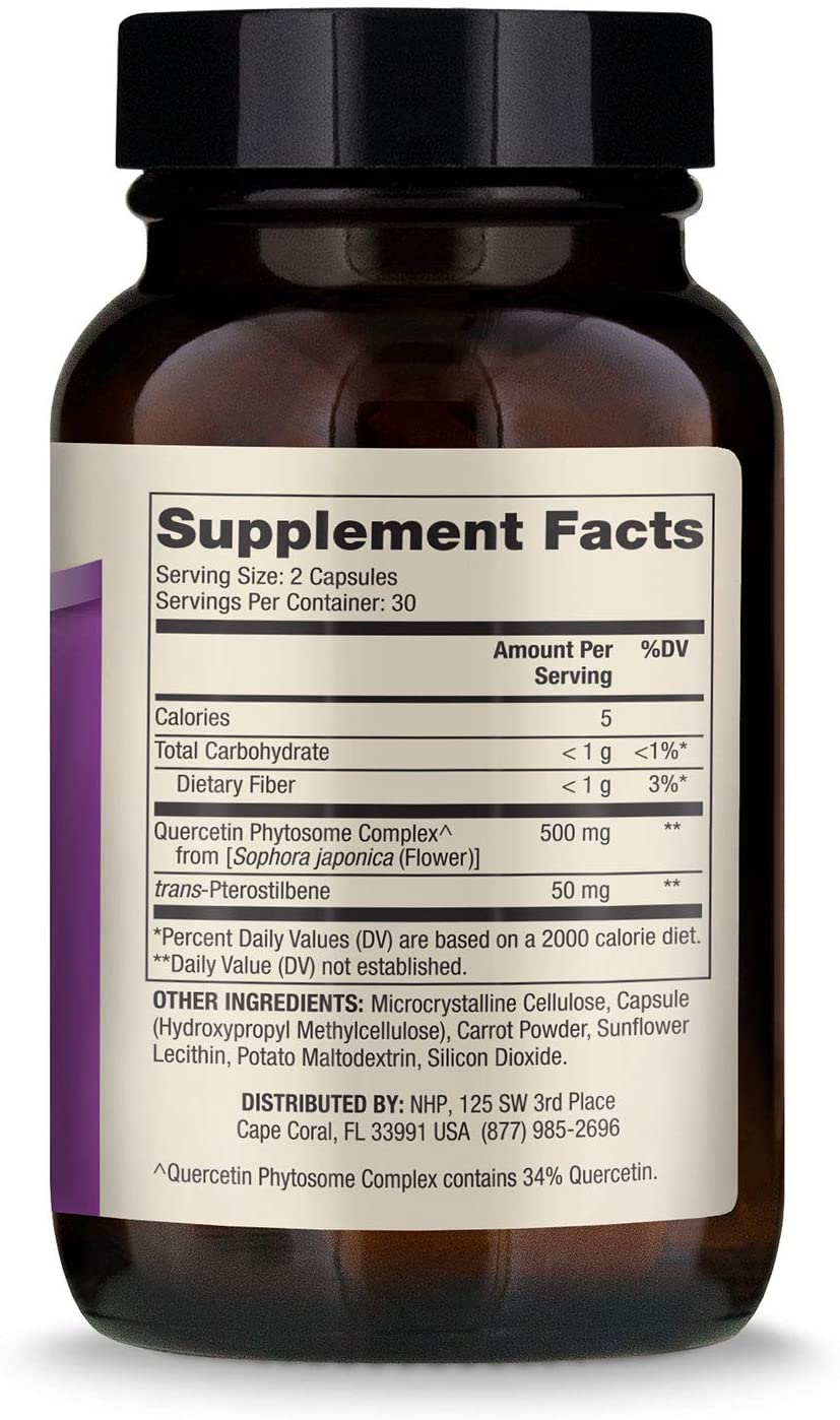 Dr. Mercola, Quercetin and Pterostilbene Advanced, 60 caps