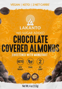 Lakanto, Chocolate Covered Almonds, 4 oz