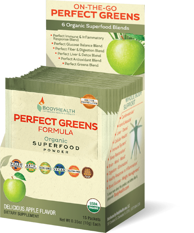 Body Health, Perfect Greens, box of 15 pks