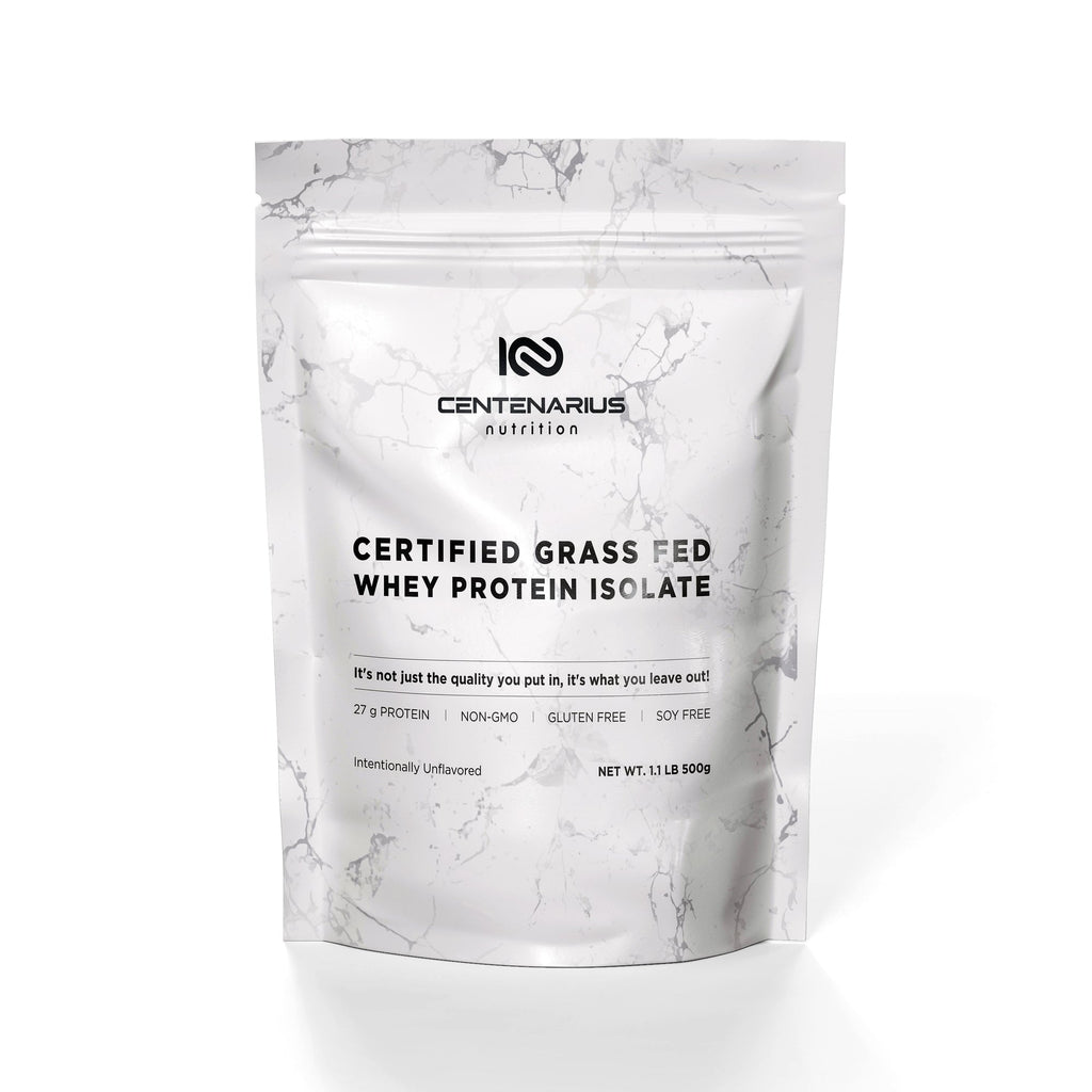 Centenarius, Certified Grass-Fed Whey Protein Isolate, 500G