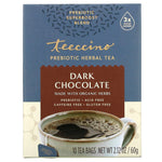 Teeccino, Prebiotic Herbal Tea, Organic Dark Chocolate, Caffeine Free, 10 Tea Bags, 2.12 oz