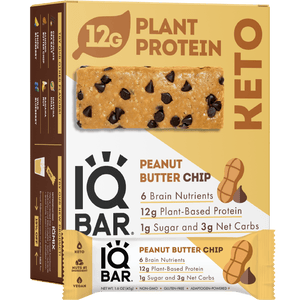 IQBAR, Vegan, Keto Peanut Butter Chip, 1.6 oz