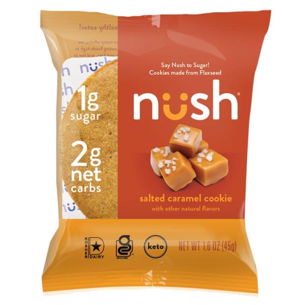 Nush Cookies, Salted Caramel, 1.6 oz