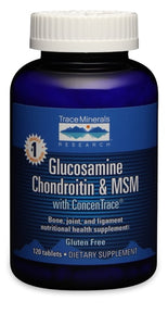 Trace Minerals Research, Glucosamine Chondroitin & MSM, 120 tab