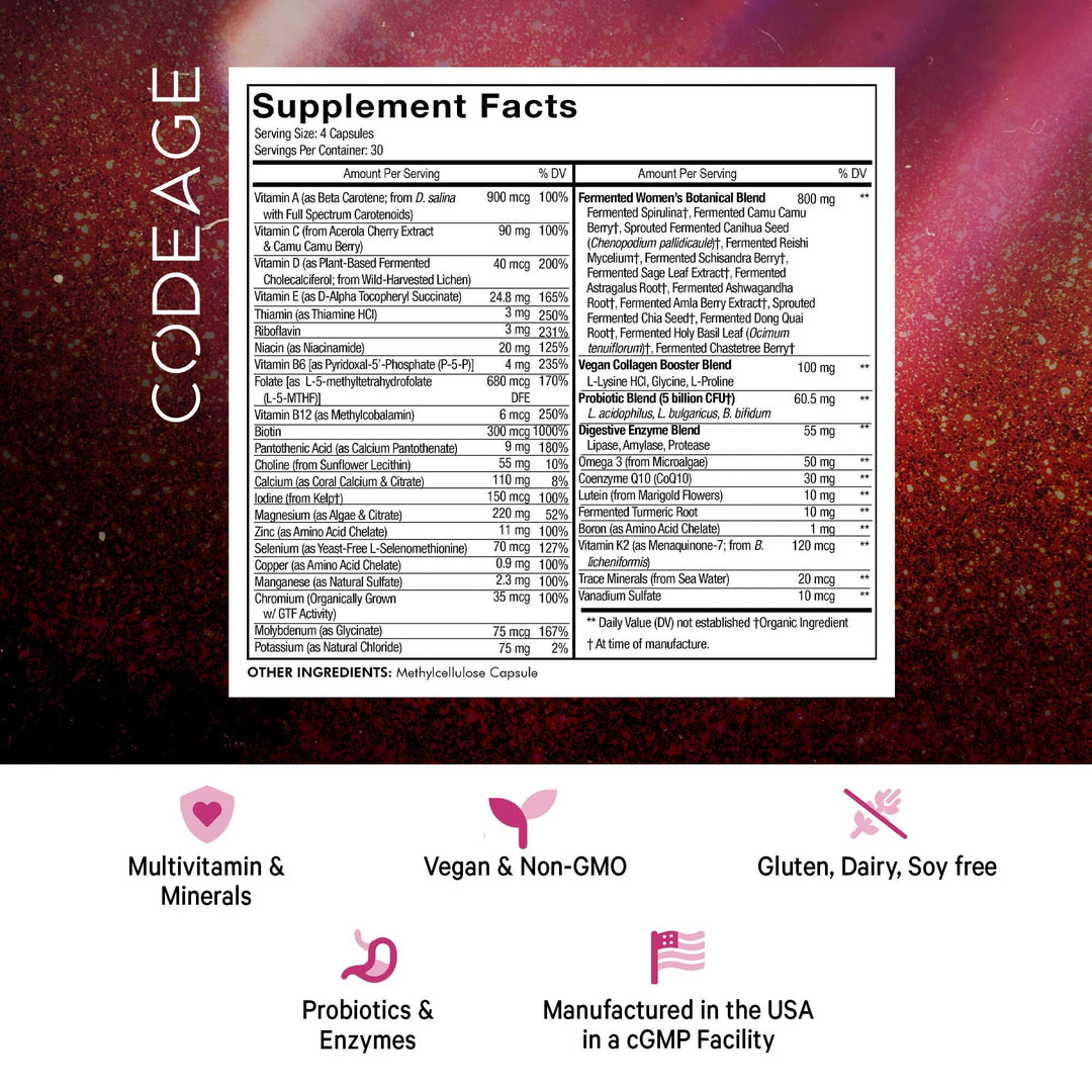 Codeage, Women’s Daily Multivitamin, 120 caps