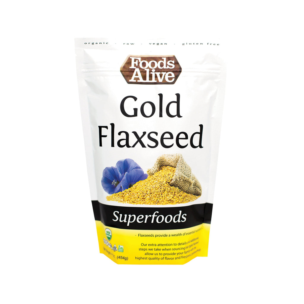 Foods Alive, Gold Flaxseed, 16 oz