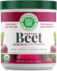 Greens Foods, Organic Beet Essence Juice Powder, 5.3 oz