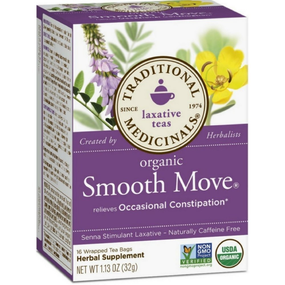 Traditional Medicinals, Organic Smooth Move Senna Stimulant Laxative Tea