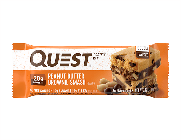 Quest Protein Bar, Peanut Butter Brownie Smash, 2.12 oz