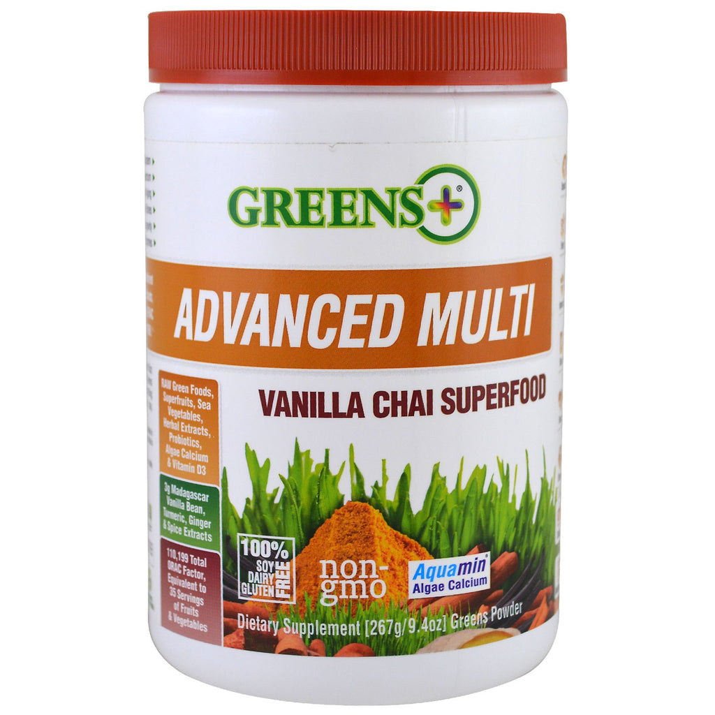 Greens Plus, Superfood Powder, Smart & Fit Advanced Multi, Vanilla Chai
