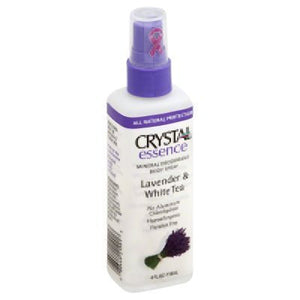 Crystal Body Deodorant Spray, Lavender & White Tea, 4 oz